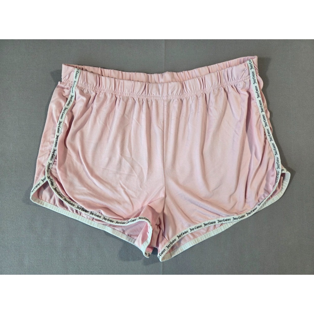 Juicy Couture Shorts Womens Extra Large Pink Super Soft Stretch Relax Lounge